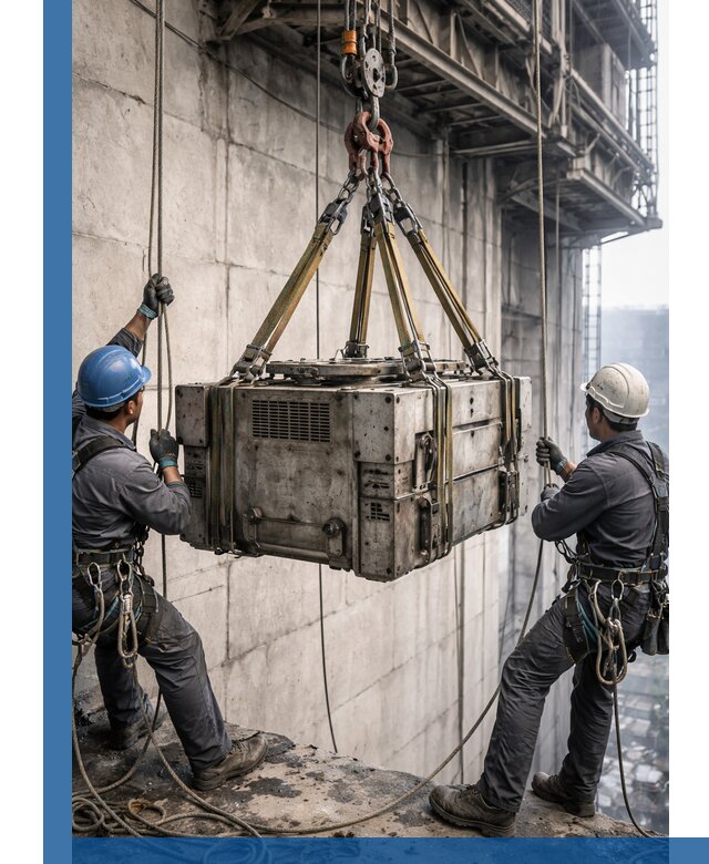 Такелажные работы на высоте, подъем и монтаж грузов в Костомукше