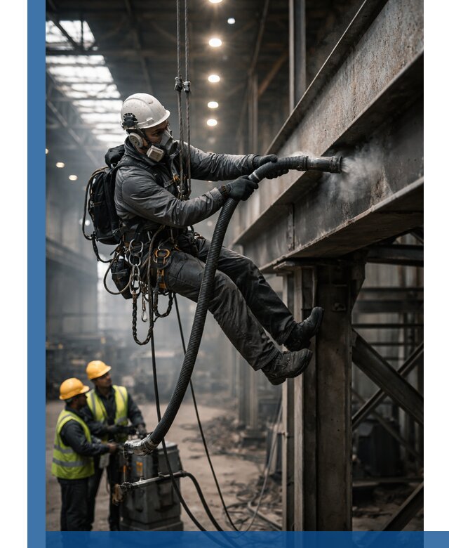 Обеспыливание конструкций в цехах промышленного производства в Костомукше