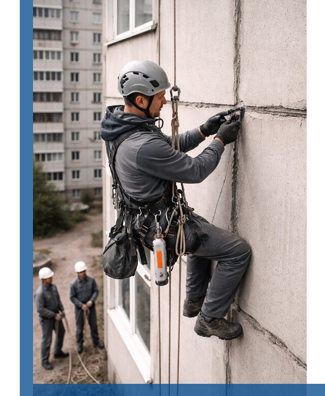 Обследование межпанельных швов и герметизация в Костомукше