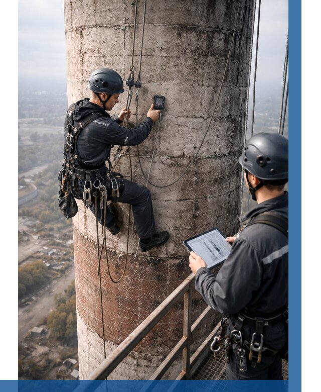 Обследование дымовой трубы в Костомукше от 8162 р. | ВЫСОТНИК-Ктм