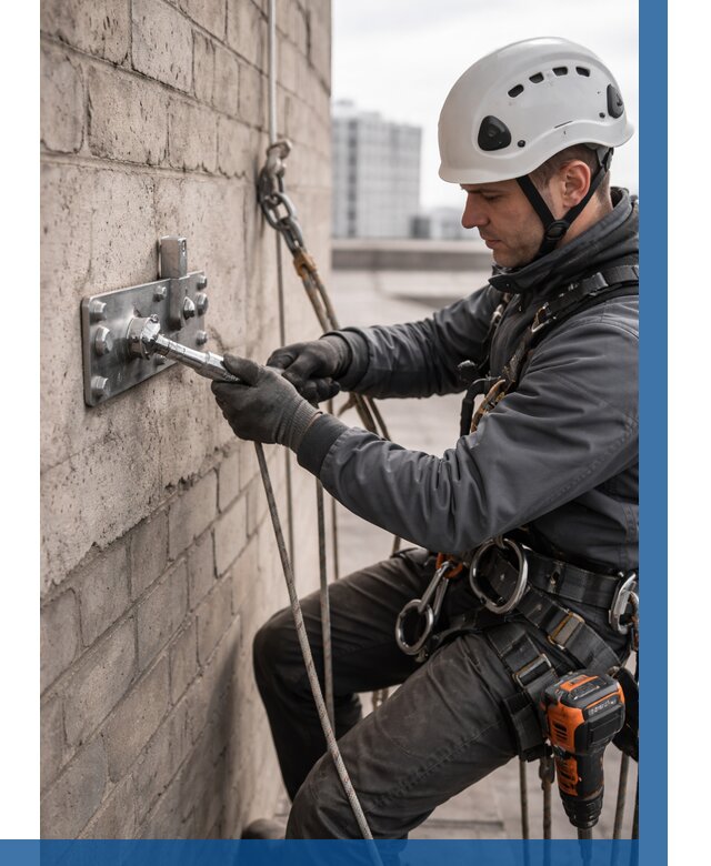 Установка анкерных точек в Костомукше от 3571 р. | ВЫСОТНИК-Ктм